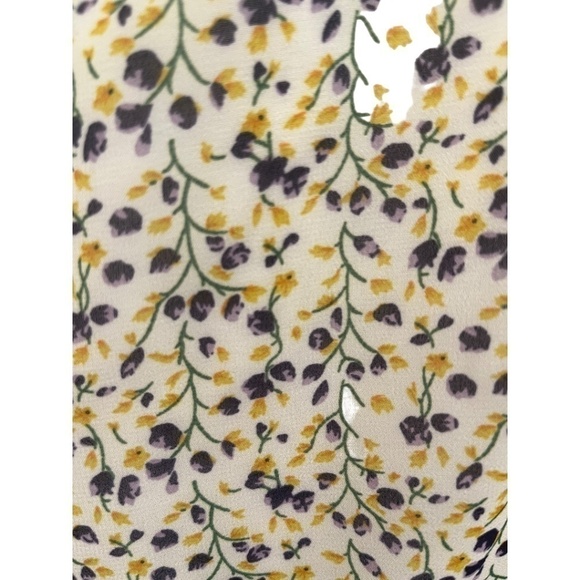 Emory Park V-Neck Short Sleeve Floral Lightweight Dress Size Large - Picture 3 of 5